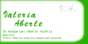 valeria aberle business card
